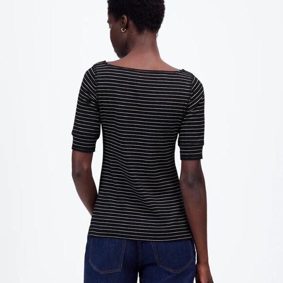 [NWT] Madewell Striped Boatneck Tee - Picture 4 of 6
